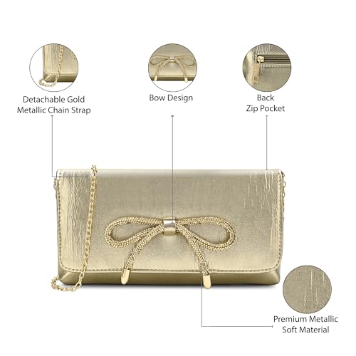 Image of Lavie Women's Crush Bow Emvelope Clutch | Ladies Purse | Gift For Women