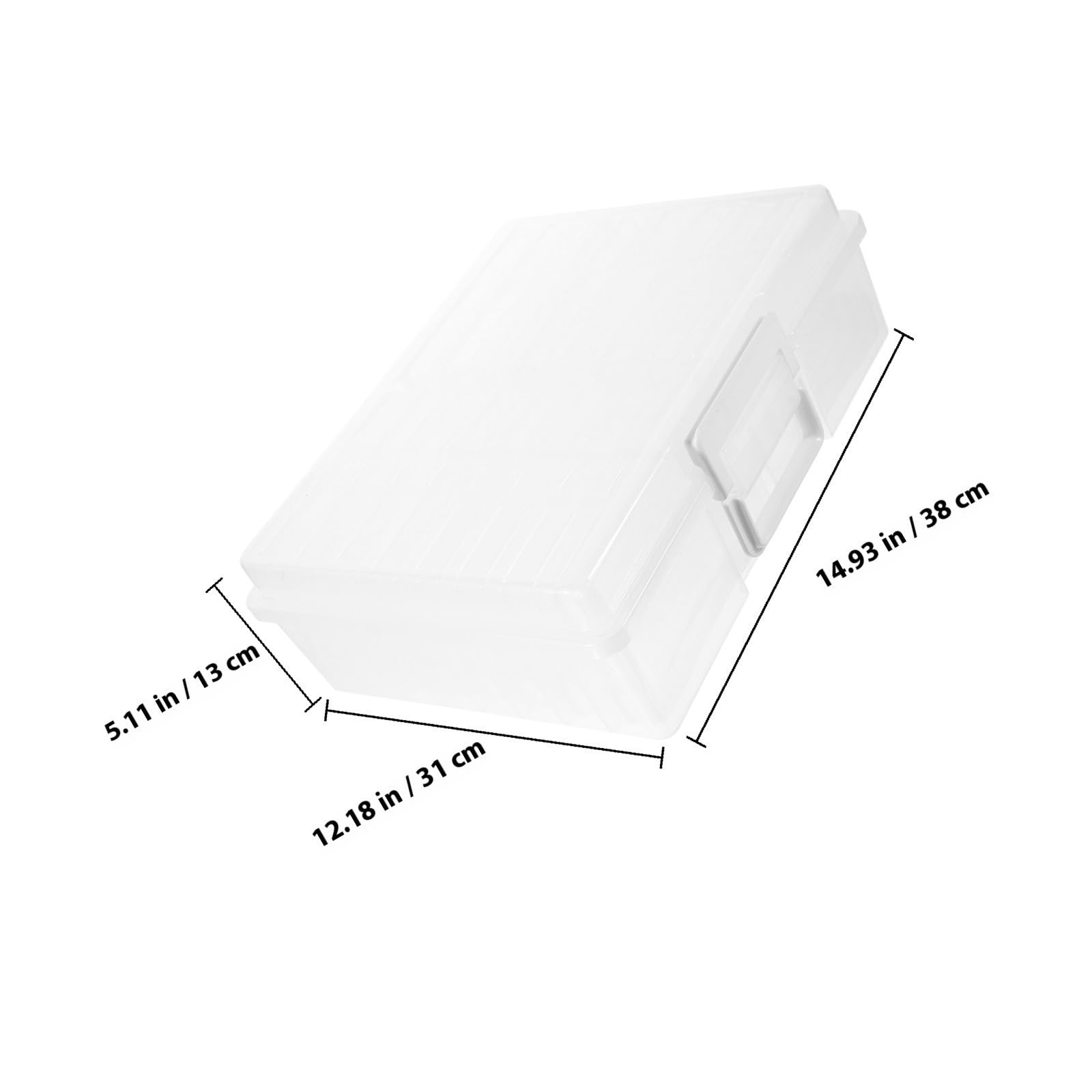 Caja de Almacenamiento para Fotos 4x6 Pulgadas Pp Tapa, Gran Capacidad