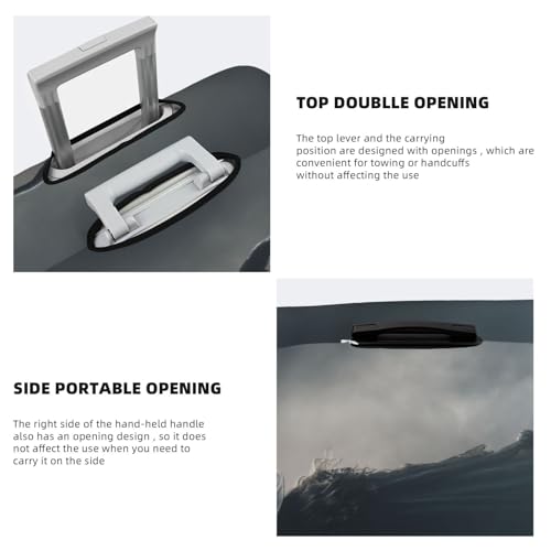 Witch Holding A Staff Dark Fantasy Elastic Travel Luggage Covers Dustproof Scratch-Resistant Suitcase Protector Fit 22-24 Inch3