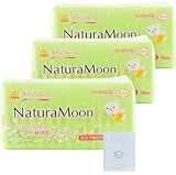 【オリジナルレジ袋1枚付】(まとめ買い)ナチュラムーン 生理用ナプキン (多い日の昼用) 羽つき 23.5cm 16コ入 ×3パックセット 使い捨て 布ナプキン 高分子吸収材不使用 ノンポリマー 生理ナプキン 生理用品 ナプキン ナチュラルムーン 敏感 お試し