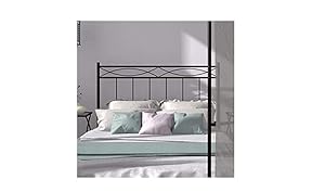 HOGAR24 ES Cabecero de Forja Mod. 556 | Camas de Matrimonio y Juvenil | Fabricado en España | Color Negro | Cama de 135 cm.