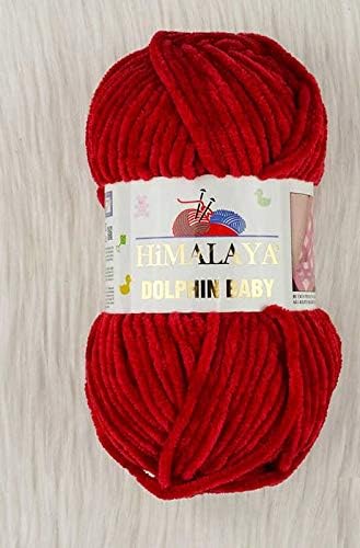 Himalaya Dolphin Baby Wool Super Bulky Blanket Yarn - 655 Yds (600m), Velvet, Crochet, 500g (17.63oz)