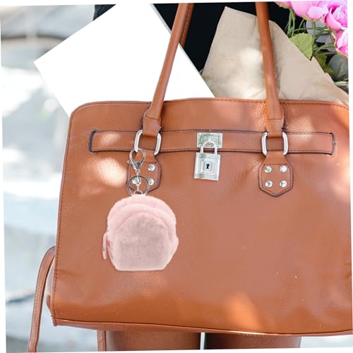 BESTYASH Plush Coin Pouch Small Purse for Girls Teen Wallet Plush Bag Keyring Pouch3