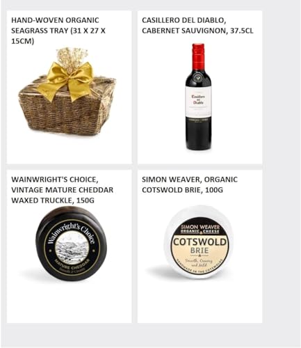 Downton Red Wine Hamper - Classic Cabernet Sauvignon Gift Set with Mature Cheddar, Organic Brie, Chocolates - Red Wine Gift Baskets For Birthdays and Other Occasions, from Regency Hampers - Image 3