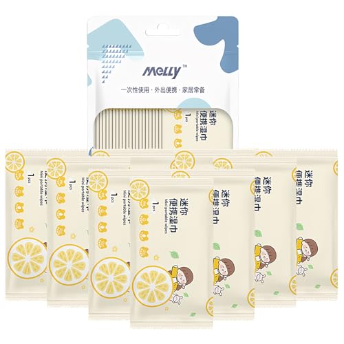 Toallitas Humedas Empaquetadas Individualmente, Toallitas Agua Bebe, 99% de Agua Pura, toallitas refrescantes, sin Perfume, toallitas de Limpieza Higiénicas, Extra Fuertes contra Manchas