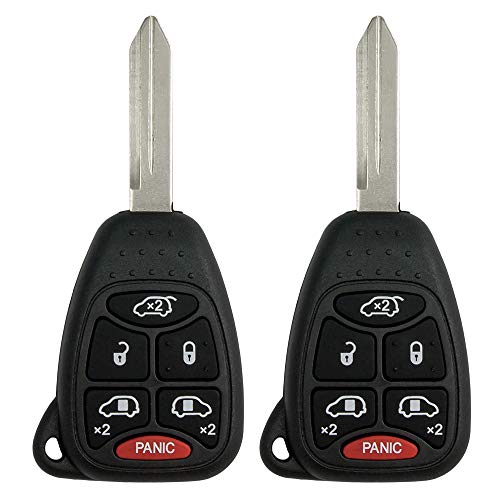 Keyless2Go Replacement for Keyless Entry Remote Car Key Vehicles That Use 6 Button M3N5WY72XX - 2 Pack