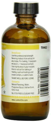 Lorann Oils Butter Bakery Emulsion: True Butter Flavor, Ideal for Enhancing Rich Dairy Notes in Baked Goods, Gluten-Free, Keto-Friendly, Butter Flavoring Essential for Your Kitchen