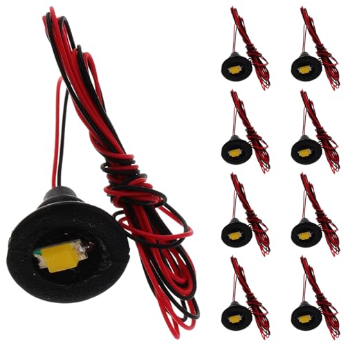 JOINPAYA 12pcs Miniature Wall Ceiling Lamps Led Lights Realistic Indoor Decor for Model Railway Landscape and Photography Soft Illumination for Creative Expression