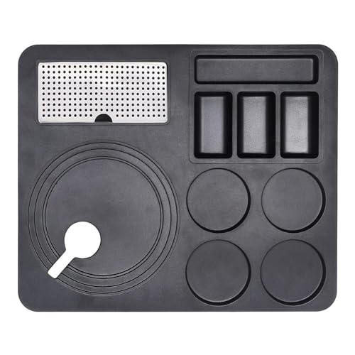 Image of FP ABS Plastic Kettle Tray for Hotel Room: Serve Sophistication | Hotel Room Tea Tray | Compatible with All Electric Kettle (1, Black)