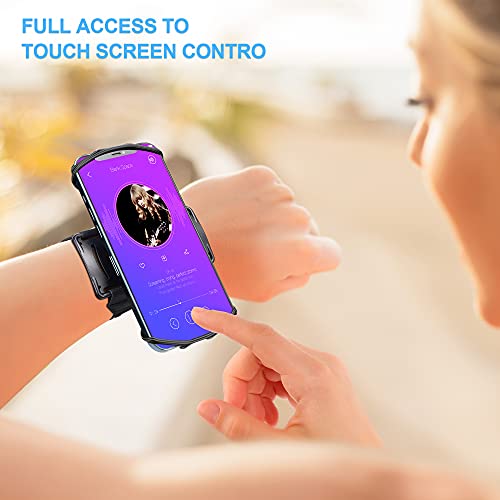 Newppon Phone Holder For Running Wristband : 360° Rotatable Wrist Armband Case For Iphone 14 13 12 11 Pro Max Mini Xs Xr X 8 Plus Samsung Galaxy Note 21 S20 Lg Pixel For Sports Workout Jogging #TOP1