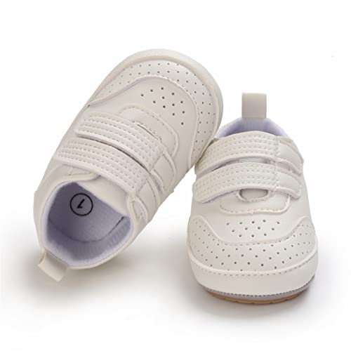 Image of E-FAK Baby Shoes Boys Girls Infant Sneakers Non-Slip Rubber Sole Toddler Crib First Walker Shoes