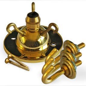 Lamps and Lights Ceiling Bowl Hooks - Brass - Image 5