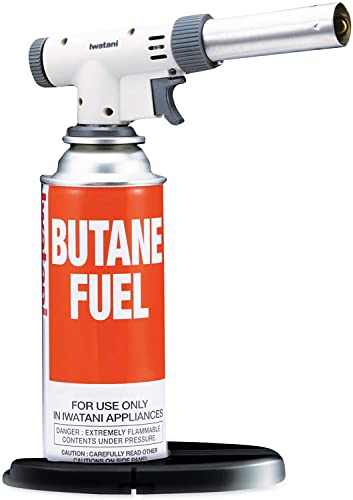 Comparison: Best Torch For Sous Vide 6 Iwatani PRO2 Culinary Professional Kitchen Butane Torch | Adjustable Flame Shape Strength 2700 F | Sous Vide Crème Brulee Pastries | Anti-flare | Incl. Stabilizing Stand | Butane Fuel Not Included