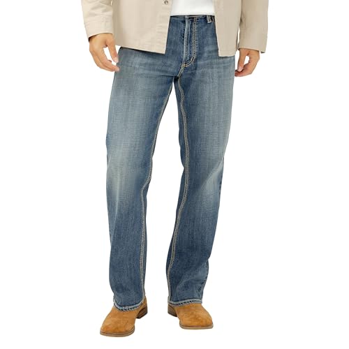 Image of Silver Jeans Co. Men's Zac Relaxed Fit Straight Leg Jean - Legacy
