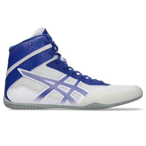 ASICS Men's MATCONTROL 3 Wrestling Shoes, 15, White/Dark Cobalt