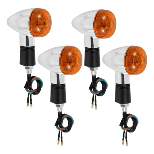 Indicateur Lumineux Tournant Ambre à Haute Visibilité avec Clignotant Moto et Vélo Lumineux Flash