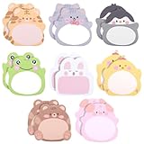 16Packs Cute Sticky Notes, Self-Stick Fun Animal Notes Kawaii Memo Pads Mini Animal Shaped Notepads, Flags Party Bag Fillers for Kids,Students 8 Styles 7 x 6 CM