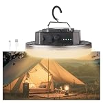 Transparent 5000LM 3 Color Light & Stepless Dimming 40W Camping Tent Light