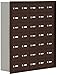 Salsbury Industries 19078-35ZRK Cell Phone-7 Unit Recessed Mounted-Master Keyed Locks with 8-Inch Diameter Compartments, Bronze