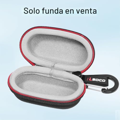 Funda para Technics EAH-AZ100 en color negro con cremallera y mosquetón 2