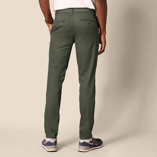 Image of Amazon Essentials Men's Slim-Fit Wrinkle-Resistant Flat-Front Stretch Chino Pant