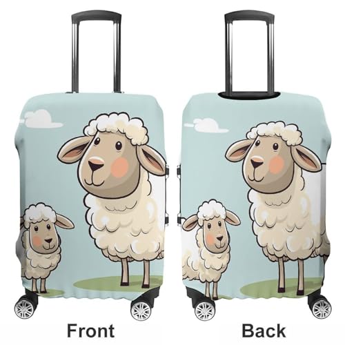 Housse de bagage élastique blanche lavable pour valise de taille XL