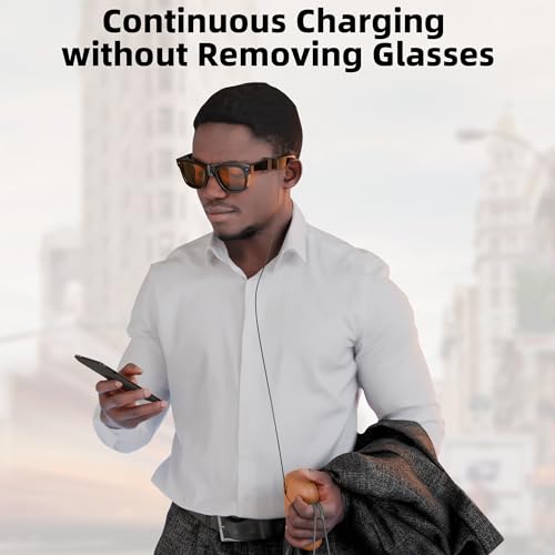 Image of DAIERTEK Extension Charging Cable for RayBan Meta Smart Glasses | Compatible with Wayfarer Skyler Headliner, For Eyeglasses Case Charger, Charging Cord