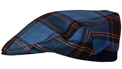 Casquette plate élastique confortable motif tartan Home Ancient