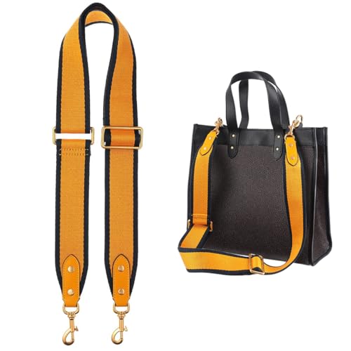 Image of Jiesinlov Bag Strap Replacement Crossbody Wide Shoulder Straps Adjustable for Tote,Messenger Bags and Handbags (Yellow)