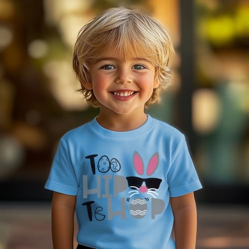 Image of DDSOL Toddler Easter Day Clothing Sets Bunny Easter Egg Monster Truck Kids Causal Outfit Sets 2 Pieces 2-7 Year