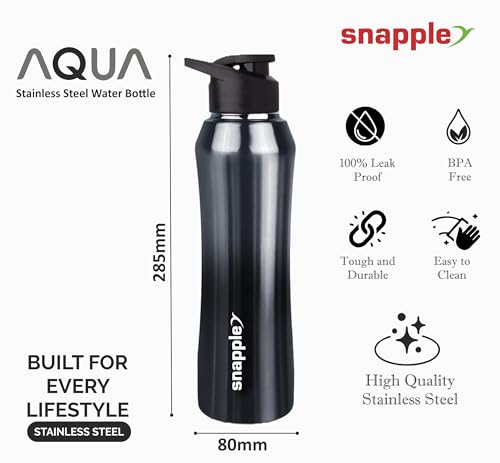 Image of Snapple Aqua 1000ml Water Bottle for Sports | Daily Use | Fridge | Gym | Home | Office | 1000 ml Water Bottle