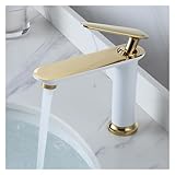 Poids net : 2 Lavabo noir minimaliste, robinet chaud et froid, lavabo tout en cuivre, meuble de salle de bains, lavabo de salle de bains sous le comptoir(Platinum)