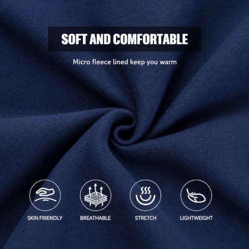 Image of MANTORS Mens Fleece Jackets Contrast Hoodies Lightweight Sweatshirt Color Block Jacket Coats
