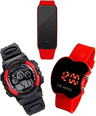 ZUPERIA Digital Combo of Red Watches for Kids, Girls and Boys (B0833X1KS6) Amazon Price History, Amazon Price Tracker