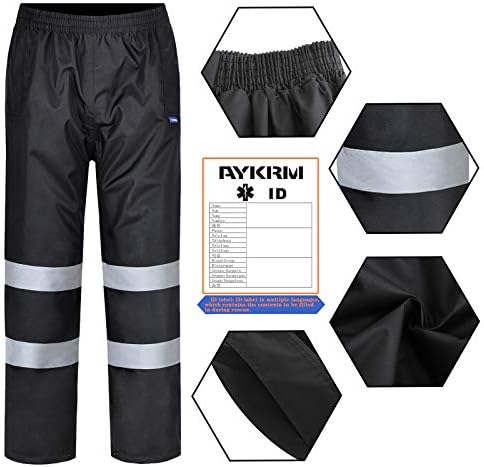 Pantaloni Lavoro Hi-Viz Antipioggia Impermeabili Alta Visibilità Uomo - K TRIBE