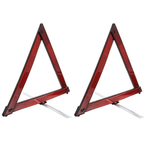 2 triángulos reflectantes de seguridad para auto miniatura 1