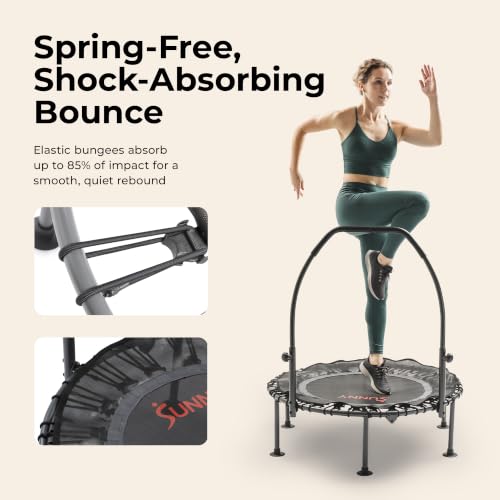 Sunny Health & Fitness 40” Bungee Exercise Trampoline, Adjustable Handlebar - image 3