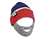 Navy/Red & Grey
