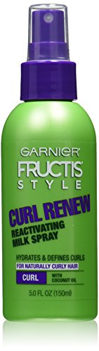 Garnier Fructis Style Curl Renew Reactivating Milk Spray For Curly Hair, 5 Ounce