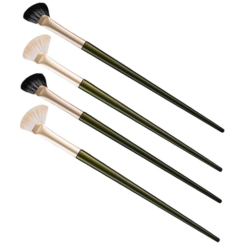 NULYLU Nose Contour Brush Set 4pcs Angled Eye Shadow Brush Nose Shadow Blender for Women