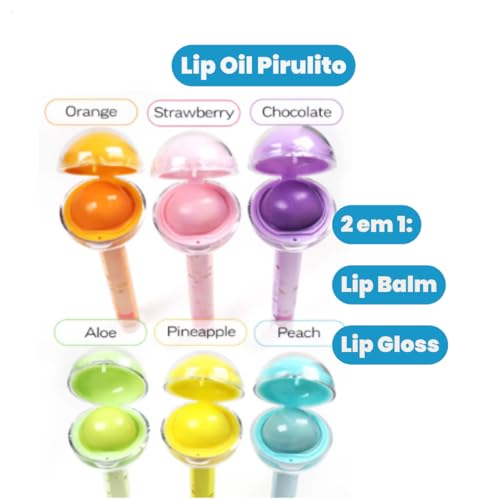 Kit de Maquiagem Infantil, Bolsa Unicórnio com Batom Gloss e Pop It