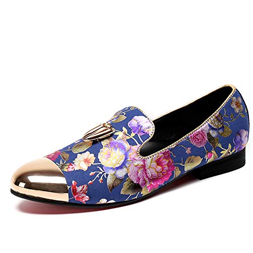 Oxford for Man Formal Shoes Slip On Genuine Leather Luxury Metaldecor Delicate Printing Fashionable Metal Toe Men's Leather Shoes