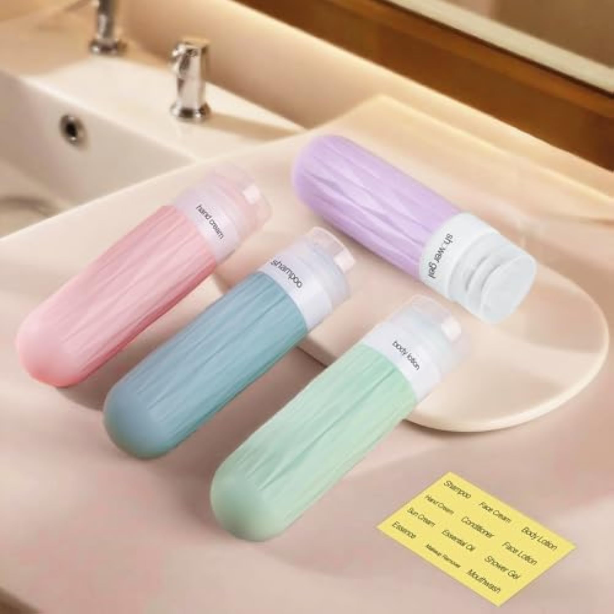 Travel Bottles for Toiletries, TSA Approved Silicone Containers