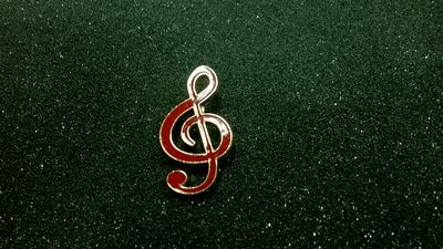 MINI PINS - Clave de Sol Color Roja (350160)