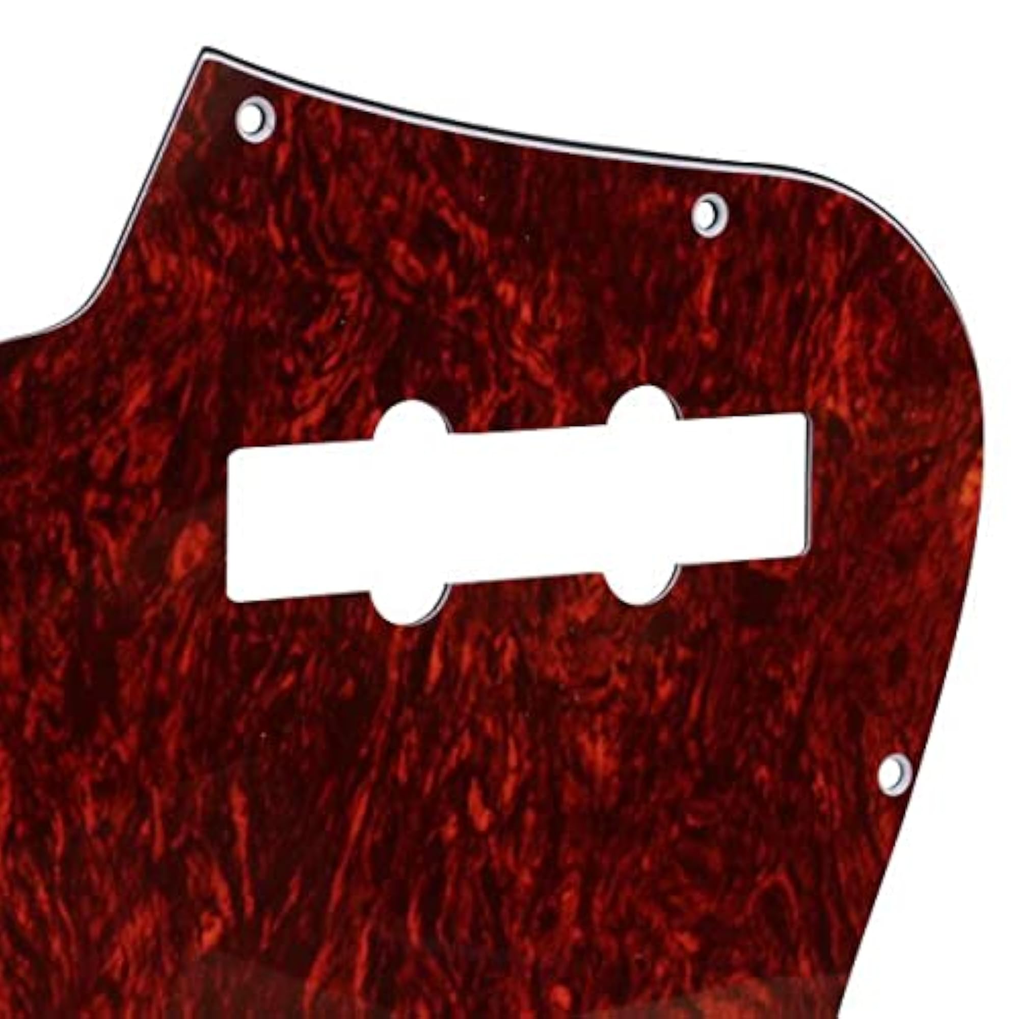 Red Tortoise Pickguard for Jazz J Bass Guitar