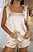 Ekouaer Womens Silk Pajama Set Bridesmaid Pajamas Bow Tie Knot Tank Top Satin Pjs Sets for Bridal Party 2 Piece Cami Shorts Sleepwear Champagne Medium