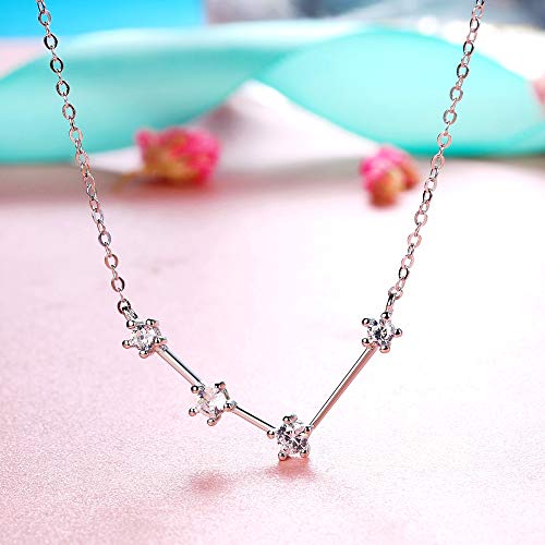 Collar de plata 925 con constelaciones y circonitas