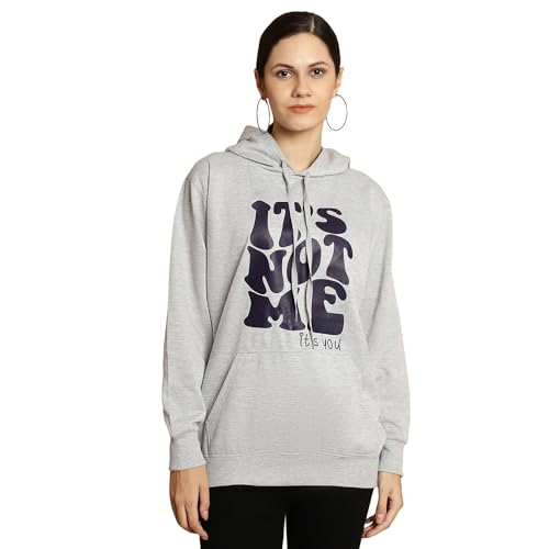 Image of Mack Jonney Printed Hooded Cotton Fleece Sweatshirt for Women-MACK32482