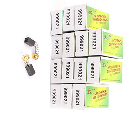 Aexit 15 Pairs Electric Motors Replaceable 13mm x 7.5mm x 6.5mm Carbon Brush for Fan Motors Power Tools