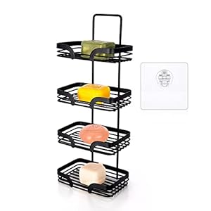 Glolaurge SH04 4-stufige Schwarz Seifenschale